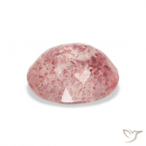 Strawberry Quartz Gemstone in 11 x 9 mm (calibrated) Size for Sale, Strawberry Quartz Stone in Light Pink Color
