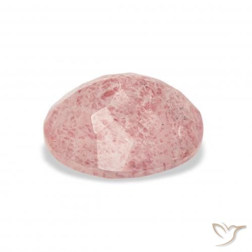 Strawberry Quartz Gemstone in 11 x 9 mm (calibrated) Size for Sale, Strawberry Quartz Stone in Light Pink Color