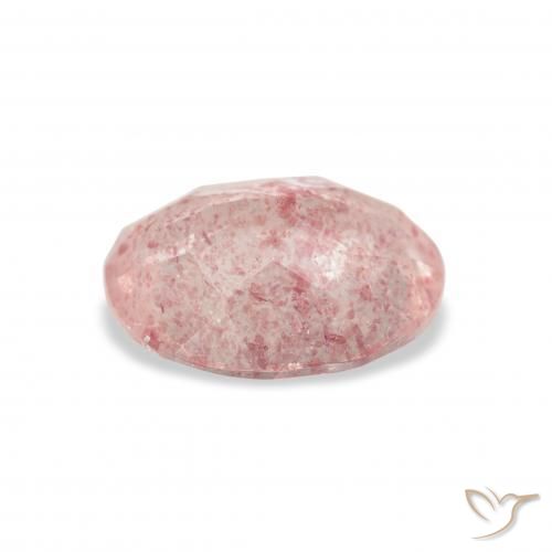 Strawberry Quartz Gemstone in 11 x 9 mm (calibrated) Size for Sale, Strawberry Quartz Stone in Light Pink Color