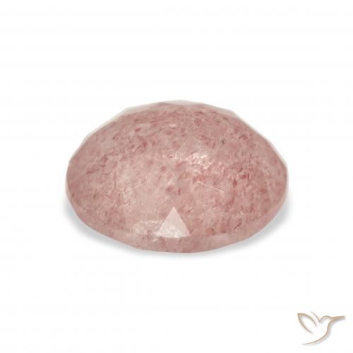 Strawberry Quartz Gemstone in 11 x 9 mm (calibrated) Size for Sale, Strawberry Quartz Stone in Earthy Pink Color