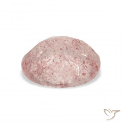 Strawberry Quartz Gemstone in 11 x 9 mm (calibrated) Size for Sale, Strawberry Quartz Stone in Light Pink Color