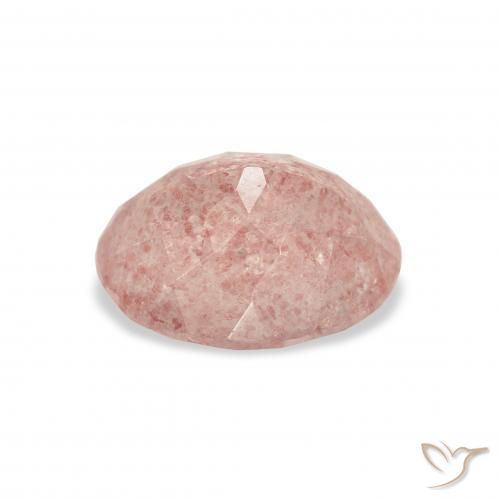 Strawberry Quartz Gemstone in 11 x 9 mm (calibrated) Size for Sale, Strawberry Quartz Stone in Light Pink Color