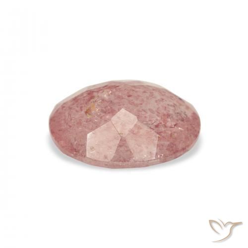 Strawberry Quartz Gemstone in 11 x 9 mm (calibrated) Size for Sale, Strawberry Quartz Stone in Light Rose Pink Color