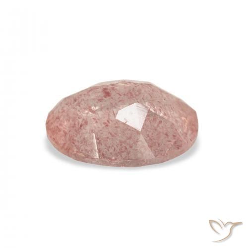 Strawberry Quartz Gemstone in 11 x 9 mm (calibrated) Size for Sale, Strawberry Quartz Stone in Light Pink Color