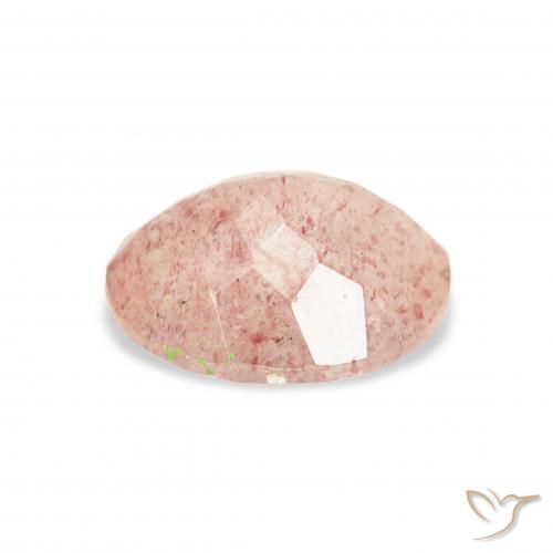 Strawberry Quartz Gemstone in 11 x 9 mm (calibrated) Size for Sale, Strawberry Quartz Stone in Light Pink Color