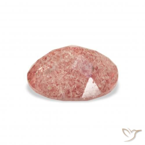 Strawberry Quartz Gemstone in 11 x 9 mm (calibrated) Size for Sale, Strawberry Quartz Stone in Raspberry Pink Color