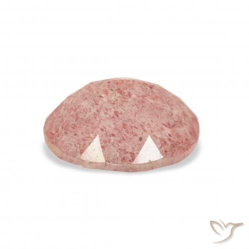 Strawberry Quartz Gemstone in 11 x 9 mm (calibrated) Size for Sale, Strawberry Quartz Stone in Light Pink Color