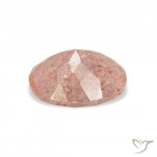 Strawberry Quartz Gemstone in 11 x 9 mm (calibrated) Size for Sale, Strawberry Quartz Stone in Light Pink Color