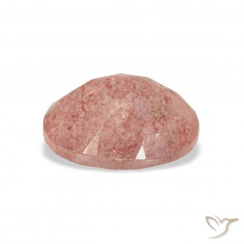 Strawberry Quartz Gemstone in 11 x 9 mm (calibrated) Size for Sale, Strawberry Quartz Stone in Light Pink Color