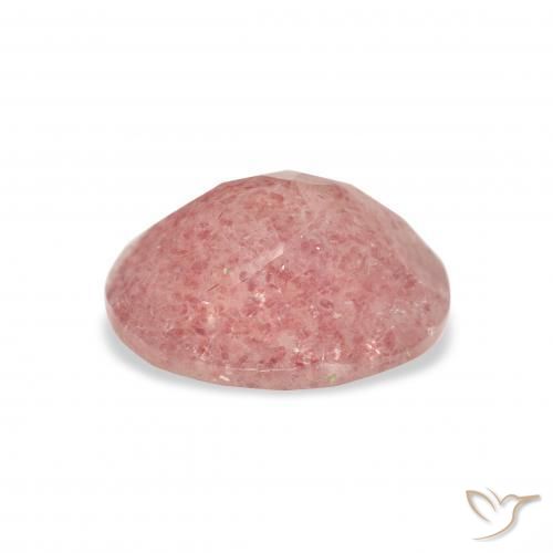Strawberry Quartz Gemstone in 11 x 9 mm (calibrated) Size for Sale, Strawberry Quartz Stone in Rose Pink Color