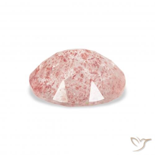 Strawberry Quartz Gemstone in 11 x 9 mm (calibrated) Size for Sale, Strawberry Quartz Stone in Light Pink Color