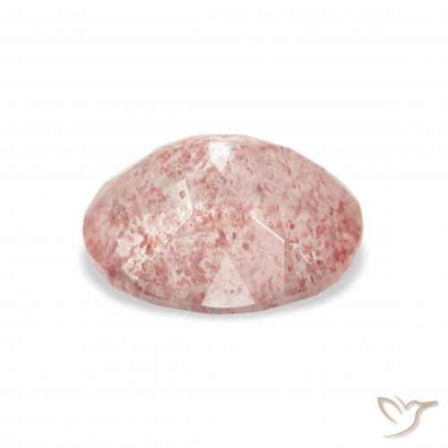 Strawberry Quartz Gemstone in 11 x 9 mm (calibrated) Size for Sale, Strawberry Quartz Stone in Light Pink Color