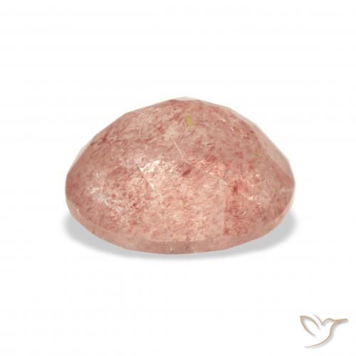 Strawberry Quartz Gemstone in 11 x 9 mm (calibrated) Size for Sale, Strawberry Quartz Stone in Light Pink Color