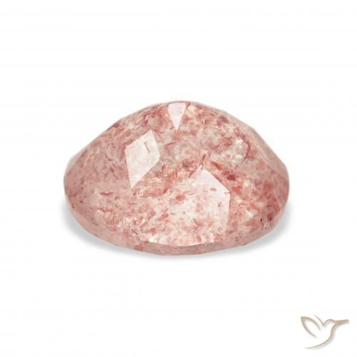 Strawberry Quartz Gemstone in 11 x 9 mm (calibrated) Size for Sale, Strawberry Quartz Stone in Light Pink Color