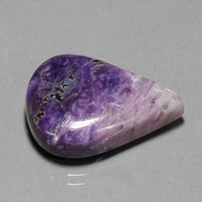 18.38 ct Multicolor Sugilite Gemstone, Sugilite Gem in Pear Cabochon Shape for Sale.