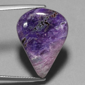 18.38 ct Multicolor Sugilite Stone, Natural Sugilite in Pear Cabochon Shape for Sale
