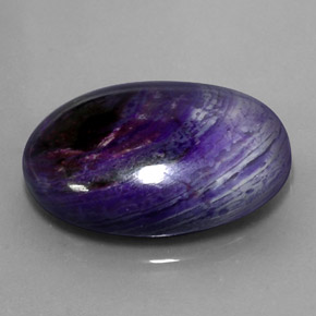 27.34 ct Multicolor Sugilite Stone, Natural Sugilite in Oval Cabochon Shape for Sale