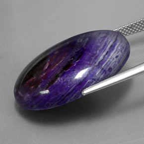 Sugilite Gemstone in 25.3 x 18.3 mm Size for Sale, Sugilite Stone in Multicolor Color