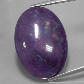 22.62 ct Multicolor Sugilite Gemstone, Sugilite Gem in Oval Cabochon Shape for Sale.