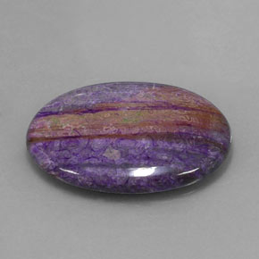 12.41 ct Multicolor Sugilite Stone, Natural Sugilite in Oval Cabochon Shape for Sale