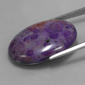 Sugilite Gemstone in 25.3 x 18.3 mm Size for Sale, Sugilite Stone in Multicolor Color
