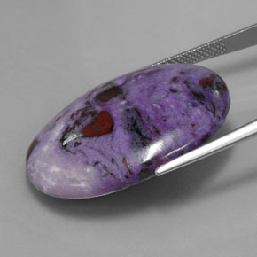 Sugilite Gemstone in 30 x 21.7 mm Size for Sale, Sugilite Stone in Multicolor Color