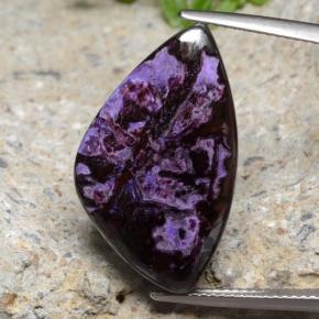 21.1ct Shark Fin Cabochon Violet Sugilite for sale thumb image of 21.1ct Shark Fin Cabochon Violet Sugilite (ID: 474567)