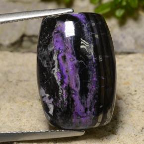 18.8ct Barrel Cabochon Violet Sugilite for sale thumb image of 18.8ct Barrel Cabochon Violet Sugilite (ID: 474980)