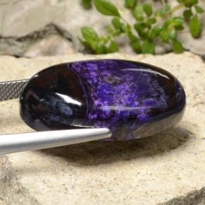 Sugilite Gemstone in 25.7 x 13.7 mm Size for Sale, Sugilite Stone in Violet Color