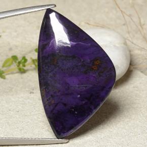 22ct Shark Fin Cabochon Multicolor Sugilite for sale thumb image of 22ct Shark Fin Cabochon Multicolor Sugilite (ID: 482498)