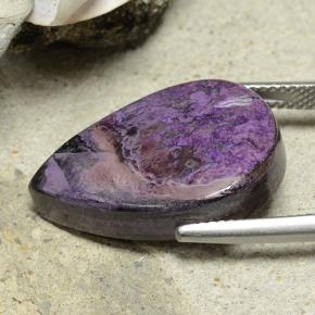 Sugilite Gemstone in 22.3 x 15.1 mm Size for Sale, Sugilite Stone in Medium-Dark Violet Color