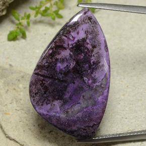 27.8ct Shark Fin Cabochon Multicolor Sugilite Gem for sale 27.8ct Shark Fin Cabochon Multicolor Sugilite Gem (ID: 482507)