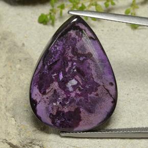 31.9ct Pear Cabochon Multicolor Sugilite Gem for sale 31.9ct Pear Cabochon Multicolor Sugilite Gem (ID: 482508)