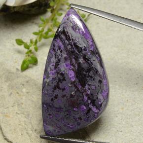 19ct Shark Fin Cabochon Multicolor Sugilite for sale thumb image of 19ct Shark Fin Cabochon Multicolor Sugilite (ID: 482510)