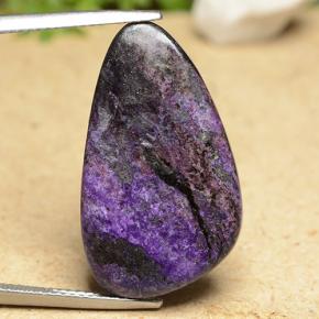 18.2ct Shark Fin Cabochon Multicolor Sugilite for sale thumb image of 18.2ct Shark Fin Cabochon Multicolor Sugilite (ID: 490068)