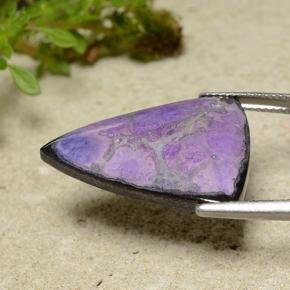 14.82 ct Violet Sugilite Stone, Natural Sugilite in Trillion Cabochon Shape for Sale