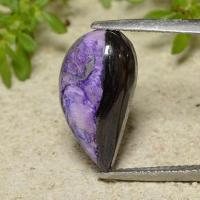 6.6ct Half Heart Cabochon Multicolor Sugilite Gem for sale 6.6ct Half Heart Cabochon Multicolor Sugilite Gem (ID: 497846)