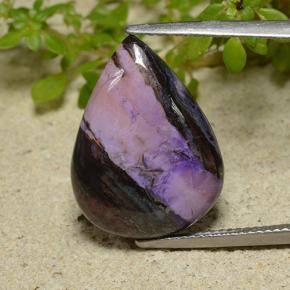 12.4ct Pear Cabochon Multicolor Sugilite for sale thumb image of 12.4ct Pear Cabochon Multicolor Sugilite (ID: 497885)
