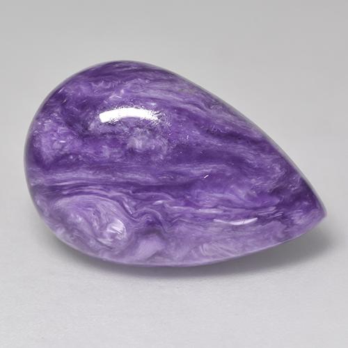 11.47 ct Violet Sugilite Gemstone, Sugilite Gem in Pear Cabochon Shape for Sale.