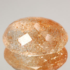 Sunstone Gemstone in 16.9 x 12.5 mm Size for Sale, Sunstone Stone in Orange Color