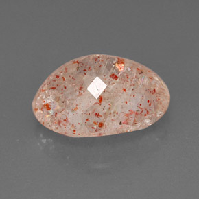 Sunstone Gemstone in 11.7 x 9.5 mm Size for Sale, Sunstone Stone in Orange Color