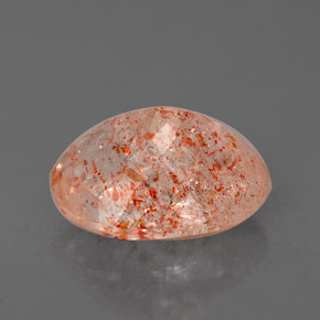 Sunstone Gemstone in 10 x 7.5 mm Size for Sale, Sunstone Stone in Orange Color