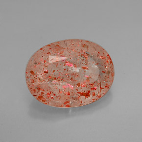 2.74 ct Orange Sunstone Stone, Natural Sunstone in Oval Facet Shape for Sale