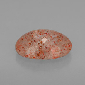 Sunstone Gemstone in 11.1 x 8.4 mm Size for Sale, Sunstone Stone in Orange Color