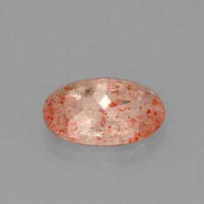 Sunstone Gemstone in 9.6 x 7 mm Size for Sale, Sunstone Stone in Orange Color