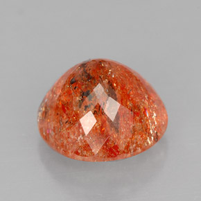 Sunstone Gemstone in 11.5 mm Size for Sale, Sunstone Stone in Orange Color