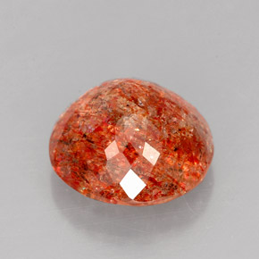 Sunstone Gemstone in 10.4 mm Size for Sale, Sunstone Stone in Orange Color