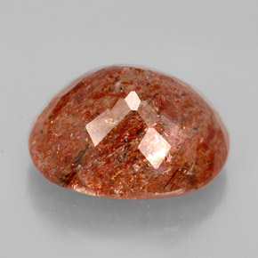 Sunstone Gemstone in 14.9 x 12.9 mm Size for Sale, Sunstone Stone in Orange Color