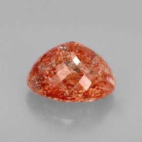 Sunstone Gemstone in 10.2 x 8.4 mm Size for Sale, Sunstone Stone in Orange Color