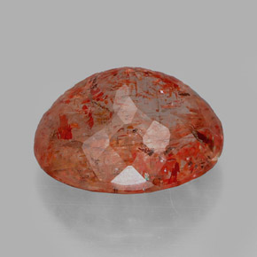Sunstone Gemstone in 10.2 x 8.8 mm Size for Sale, Sunstone Stone in Orange Color
